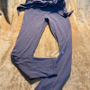 Lululemon tie waist leggings gray